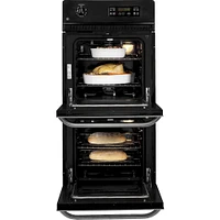 GE - 24" Built-In Double Electric Wall Oven - Stainless Steel