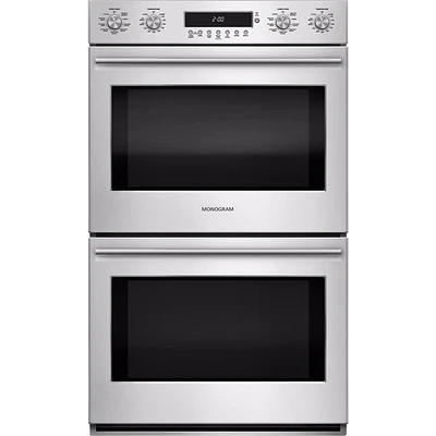 Monogram - 29.8" Built-In Double Electric Convection Wall Oven - Stainless Steel