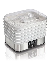 Hamilton Beach - 5-Tray Food Dehydrator - Silver/White