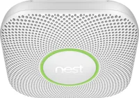 Google - Nest Protect 2nd Generation (Battery) Smart Smoke/Carbon Monoxide Alarm - White