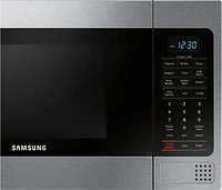 Samsung - 1.1 Cu. Ft. Countertop Microwave with Grilling Element - Stainless Steel