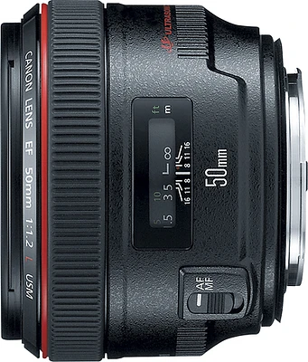 Canon - EF 50mm f/1.2L USM Standard Lens - Black