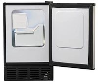 SPT - 15" 12-Lb. Freestanding Icemaker - Stainless Steel