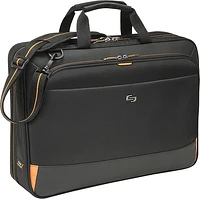 Solo New York - Urban Ultra Portfolio Laptop Briefcase for 17.3" Laptop - Black/Orange