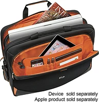 Solo New York - Urban Ultra Portfolio Laptop Briefcase for 17.3" Laptop - Black/Orange