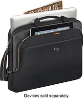 Solo New York - Urban Laptop Briefcase for 15.6" Laptop - Black/Orange