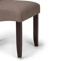 Simpli Home - Cosmopolitan Polyester & Wood Dining Chairs (Set of 2) - Light Mocha