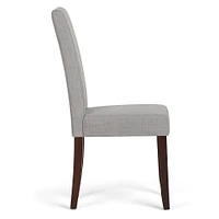 Simpli Home - Acadian Parson Polyester Fabric Dining Chairs (Set of 2) - Dove Gray