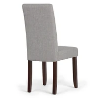 Simpli Home - Acadian Parson Polyester Fabric Dining Chairs (Set of 2) - Dove Gray