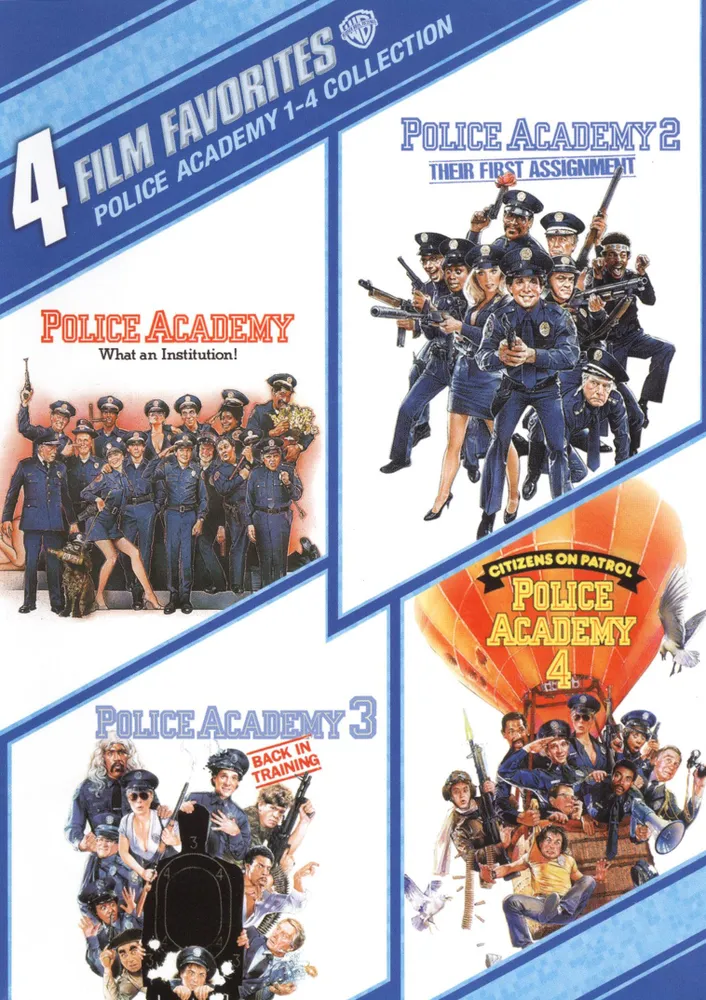 Police Academy 1-4 Collection: 4 Film Favorites [2 Discs] [DVD]