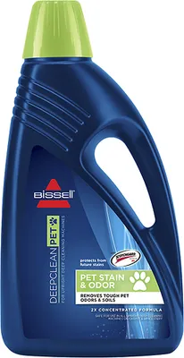 BISSELL - 60 oz. 2X Ultra Pet & Odor Advanced Formula Carpet & Upholstery Cleaner - Blue