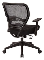Office Star Products - Space Seating Mesh Fabric Manager Chair - Black