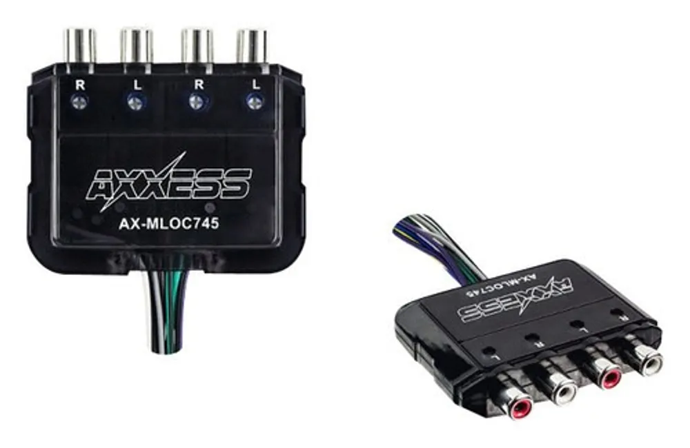 AXXESS - 4-Channel Line Output Converter - Black