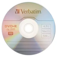 Verbatim - Life Series 16x DVD+R Discs (50-Pack)