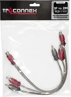 Metra - Male RCA Y Adapters - (Pair) - Multi