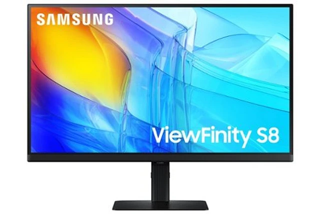 Samsung - 27" ViewFinity S8 LED 4K UHD 60Hz Monitor with HDR (DisplayPort, HDMI, USB) - Black