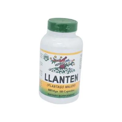 Herbacure Llanten 600mgs 100 Capsules