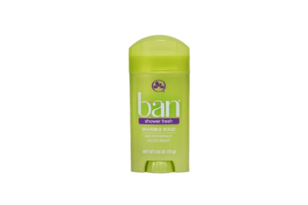 Ban Deodorant Invisible Solid Shower Fresh 2.6oz