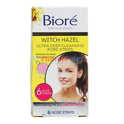 Biore Witch Hazel Ultra Deep Cleasing Pore Strips 6ct