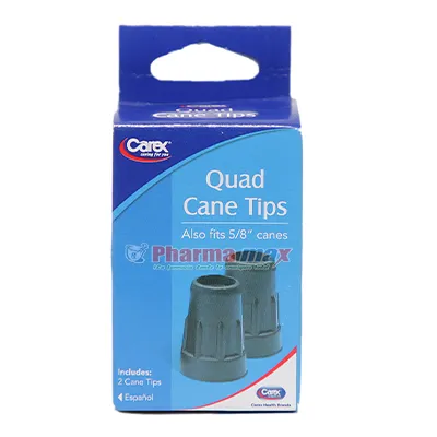 Carex Quad Cane Tips 5/8″ 2pcs