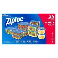 Ziplock Container Set 24pc