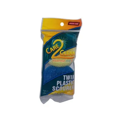 Care 2 Clean Plast Scourer 2pk