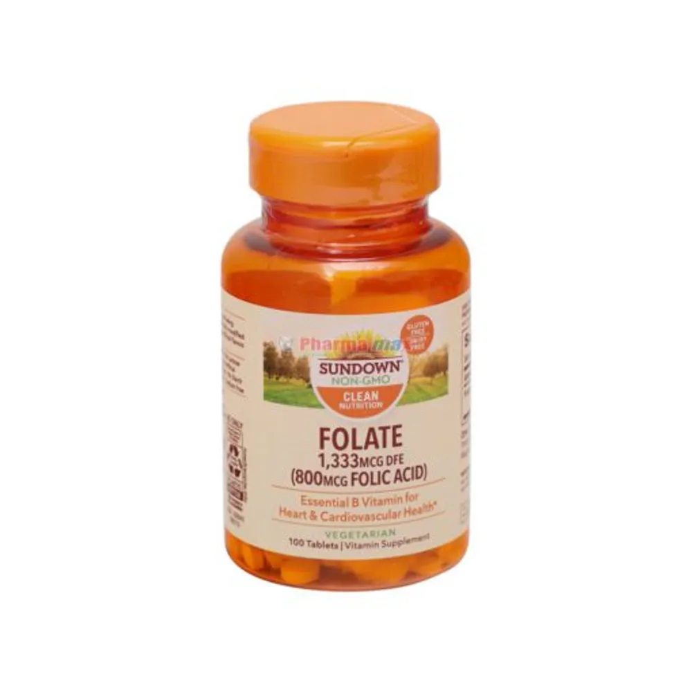 Sundown Folate 1,333mcg DFE / Folic Acid 800mcg 800 Tablets