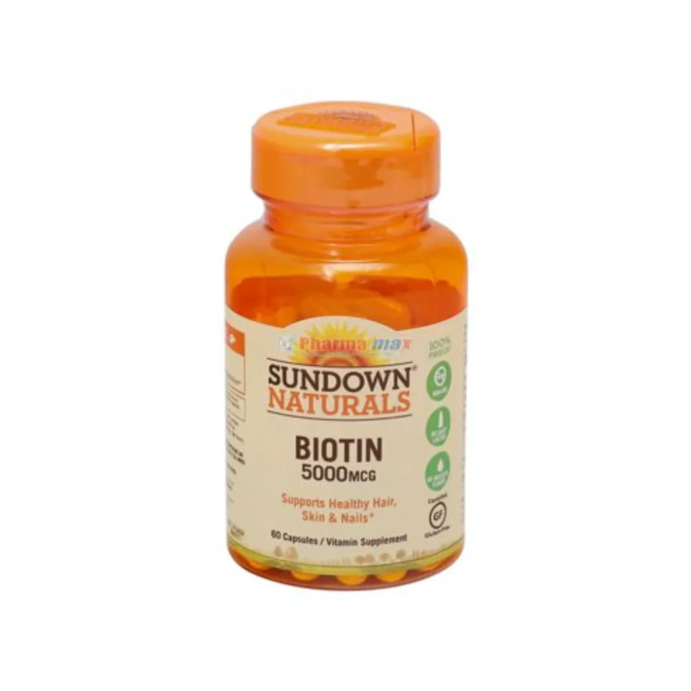 Sundown Biotin 5,000mcg 60 Capsules