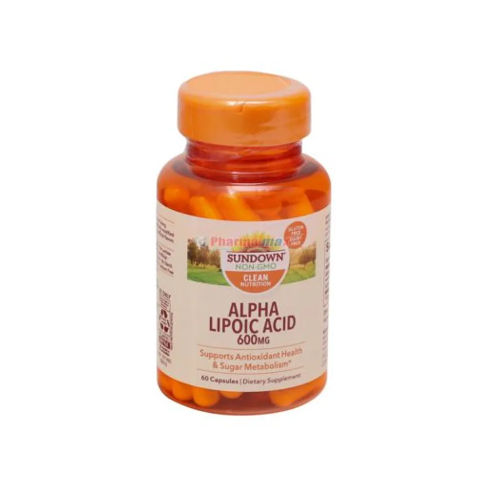 Sundown Alpha Lipoi Acid 600mg 60 Capsules