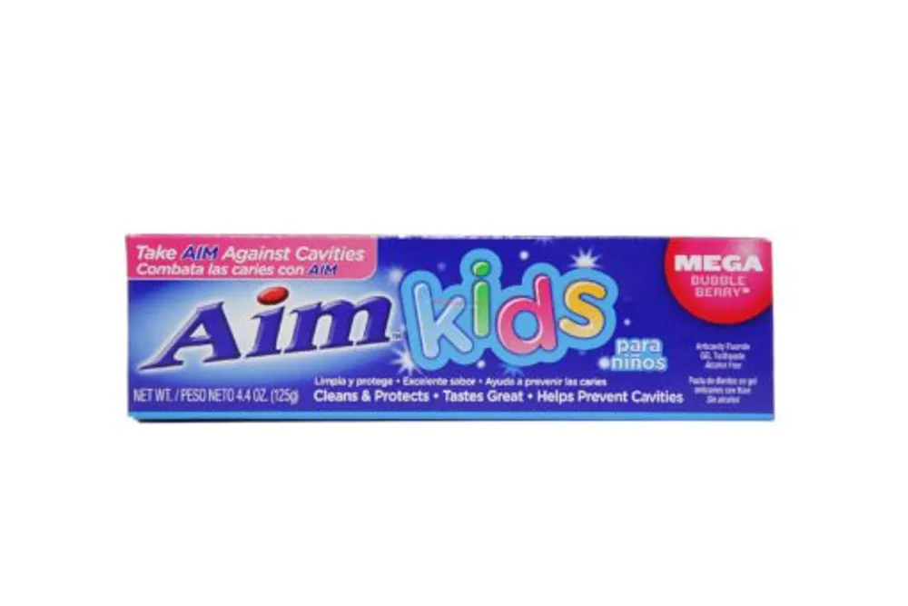 Aim Kids Gel Toothpaste Mega Bubble Berry 4.4oz