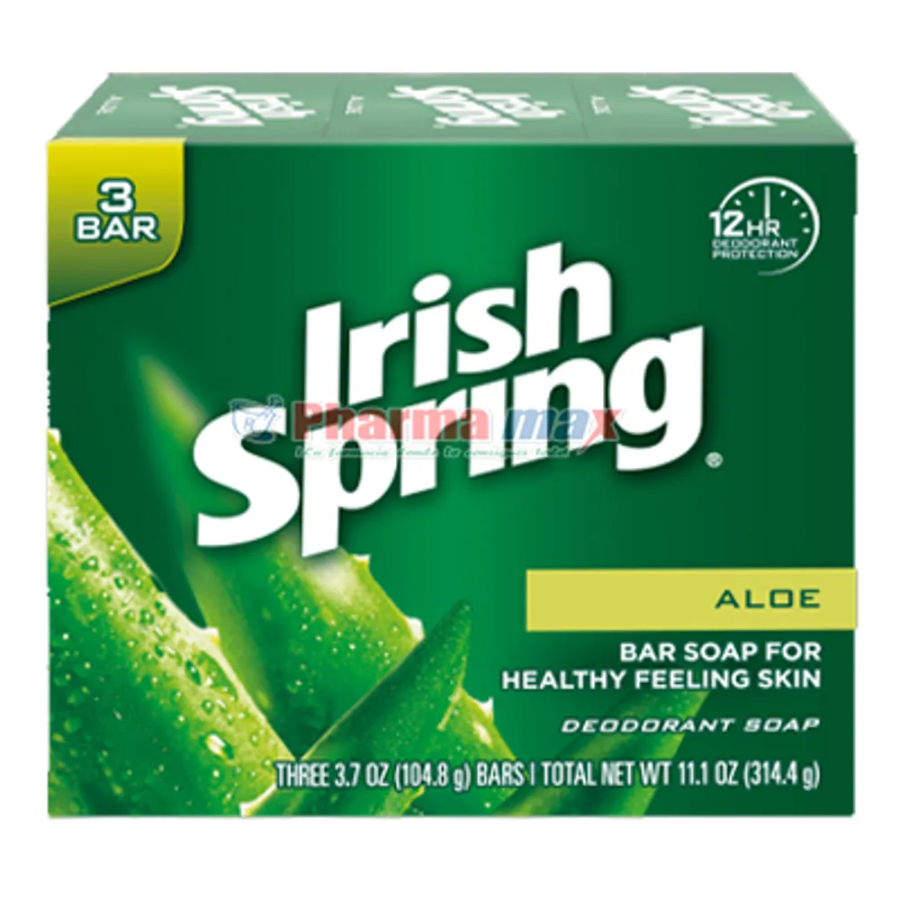 Irish Spring Aloe 3 bars 3.75oz