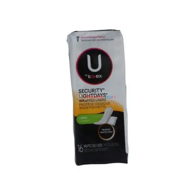 U by Kotex Daily Liners Long Trusted Protection 16pack