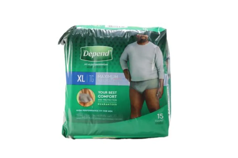 Depend Fit-Flex Underwear Maximum X-Large Men 15ct