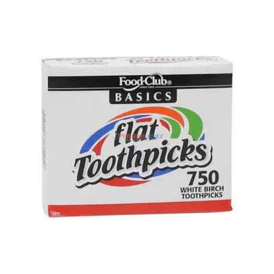 Food Club Basics Flat Toothpicks 750ct