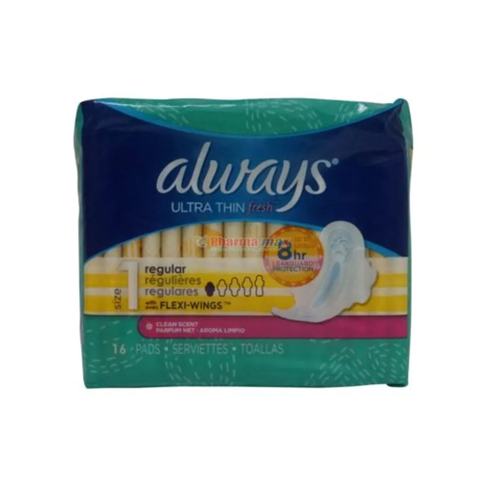 Always Ultra Thin Fresh Regular 16pads