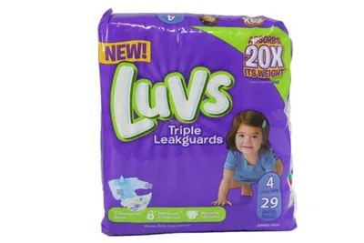 Luvs Triple Leakguard Diapers #4 29ct