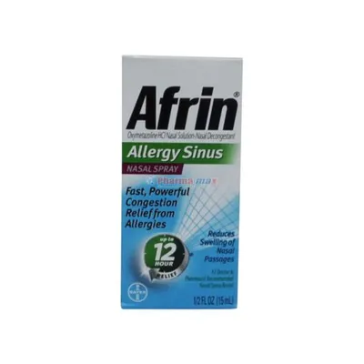 Afrin Allergy Sinus Nasal Spray 1/2oz