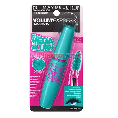 Maybelline The Mega Plush Mascara 270 Blackest Black