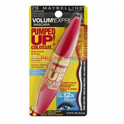 Maybelline Pumped Up Colossal Waterproof Mascara 216 Classic Black