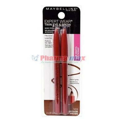 Maybelline Expert Wear Twin Eye & Brow Pencil 103 Medium Brown