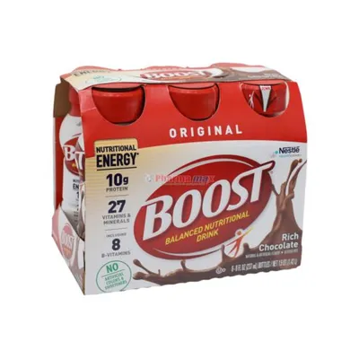 Boost Rich Chocolate 6 pack 8oz
