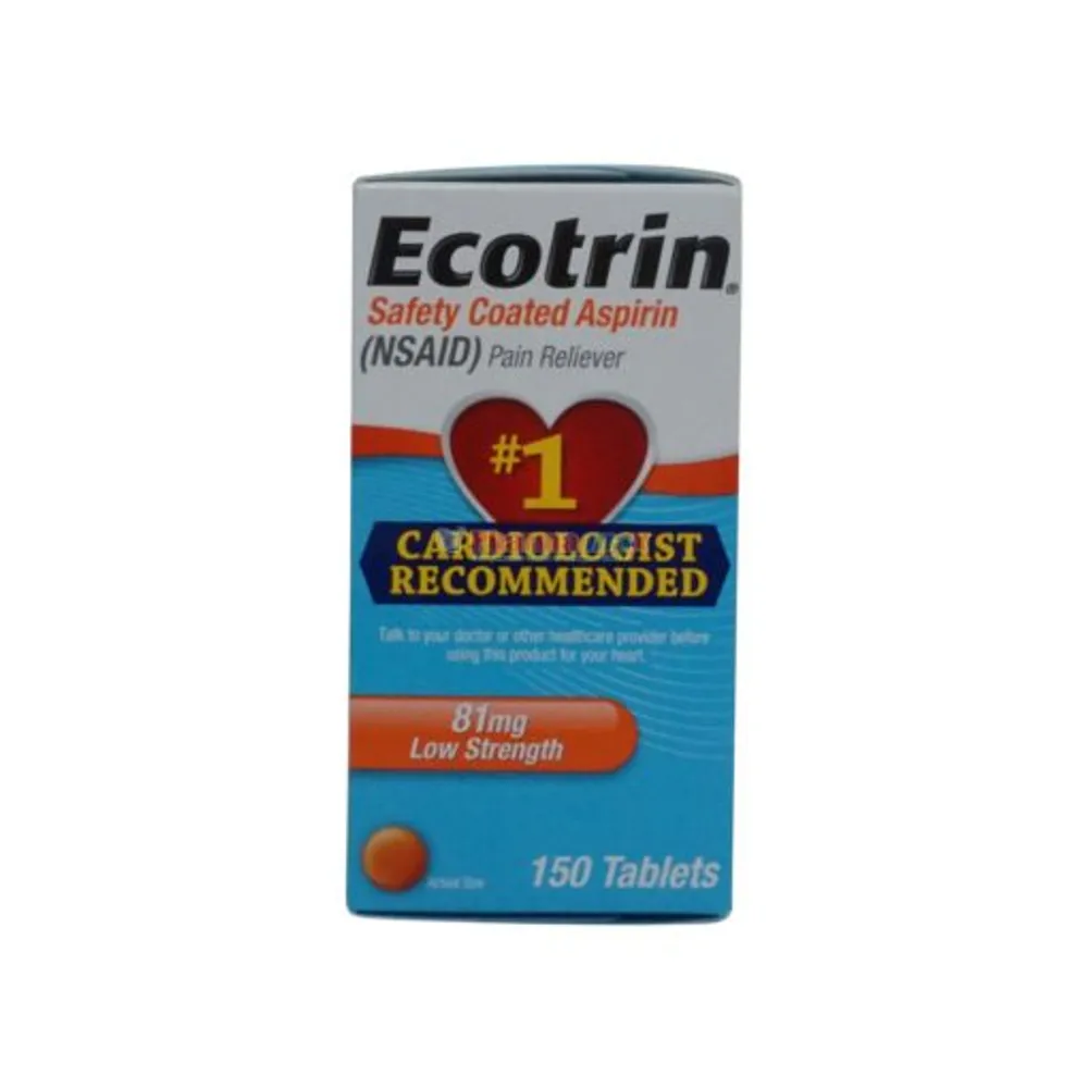 Ecotrin 81mg Low Strength 150 Tablets