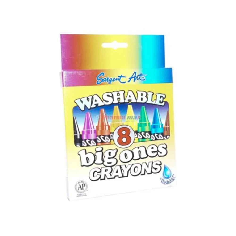 SARGENT WASHABLE CRAYONS 8ct