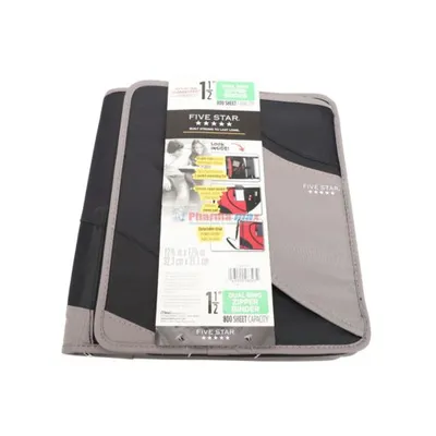 FIVE STAR ZIPPER BINDER 1 1/2