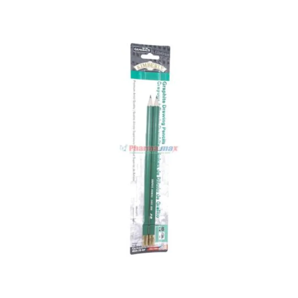 GN GRAPHITE DRAW PENCIL 2B 2pk