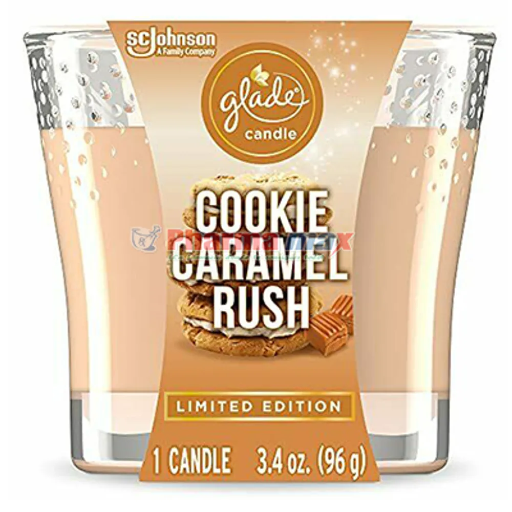 Glade Candle Cookie Caramel Rush 3.4 oz