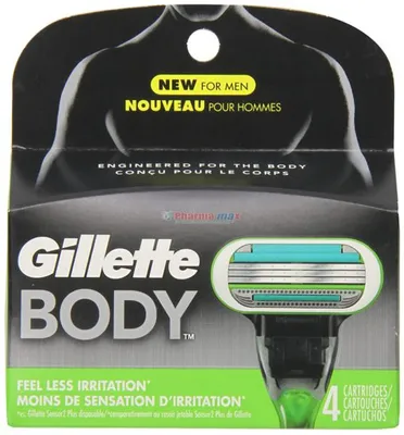 Gillette Body Cartridge Refills 4 pack