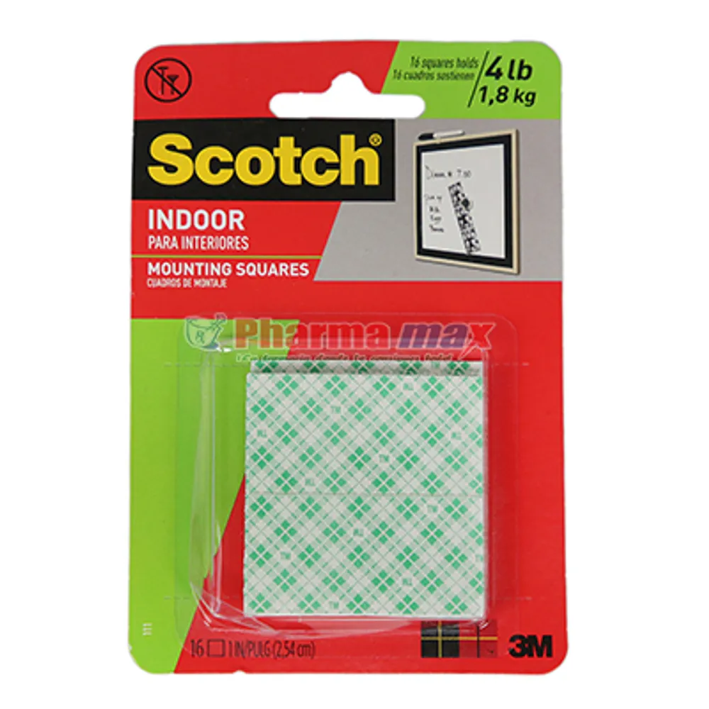 SCOTCH MOUNTING SQUARES 16ct