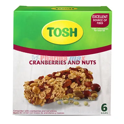 Tosh Cranberries&Nuts Bar 6pk