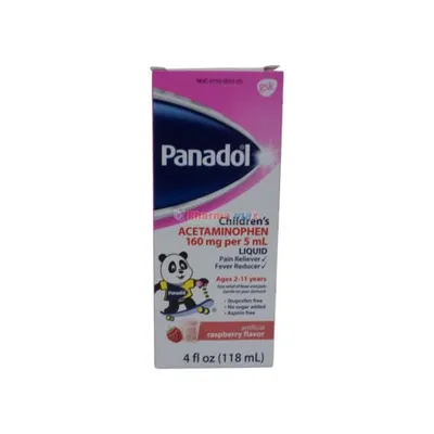 Panadol Children’s  Rasberry Flavor 4oz